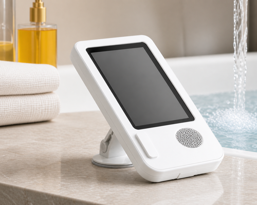 Uchwyt na telefon do łazienki z głośnikiem Bluetooth – wodoodporny