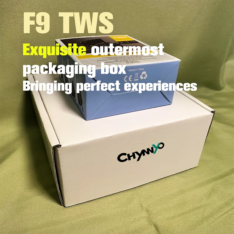 Bezprzewodowe słuchawki Bluetooth F9, wodoodporne, z wyświetlaczem LED, z etui ładującym, do iPhone/Android